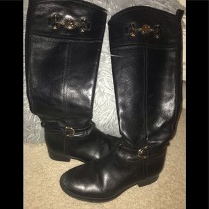 Tory Burch tall black boots 7.5
